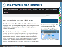 Tablet Screenshot of peacebuilding.asia